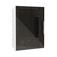 Щит слаботочный встраиваемый DKC Frame пластиковый IP40 399х311х100 мм 24 модуля прозрачная дверь белый (F24B4WDDIY)