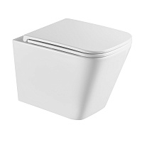 Унитаз подвесной Corsa Deco TX Tornado безободковый с сиденьем дюропласт микролифт (WHTX500QT)