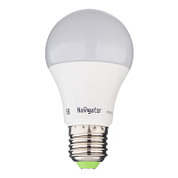 Лампа светодиодная Navigator E27 4000К 10 Вт 850 Лм 220 В груша A60 матовая диммируемая