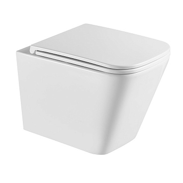 Унитаз подвесной Corsa Deco TX Tornado безободковый с сиденьем дюропласт микролифт (WHTX500QT)