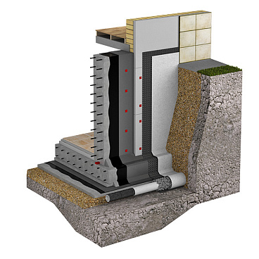Гидроизоляция фундамента Технониколь 1х10 м