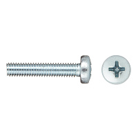 Винт оцинкованный M6x30 мм DIN 7985 полукруглая головка (9 шт.)