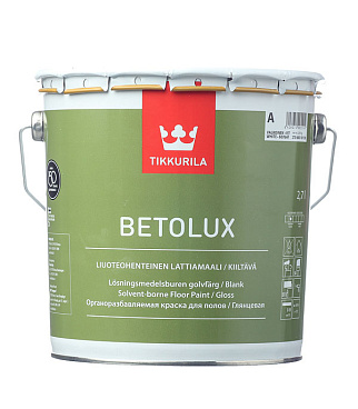 Краска Tikkurila/Tikkivala Betolux Floor для полов белая глянцевая база A 2,7 л