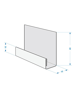Планка стартовая фасадная Docke 2000 мм оцинкованная сталь