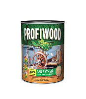Лак алкидно-уретановый яхтный Profiwood бесцветный 0,8 л/0,7 кг полуматовый