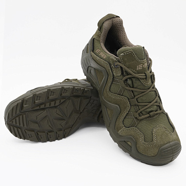 Полуботинки замшевые с перфорацией и защитным подноском и стелькой размер 41 зеленые E-Pro 101 (139878)