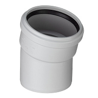 Отвод Pro Aqua Stilte Plus d110 мм 15° пластиковый шумопоглощающий для внутренней канализации