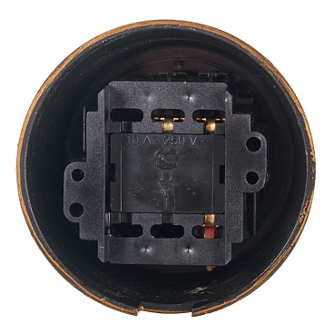 Выключатель Bironi Лизетта одноклавишный накладной бронза ретро (B1-201-25)