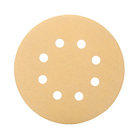 Диск шлифовальный КМ Gold d125 мм P40 на липучку бумажная основа (5 шт.)