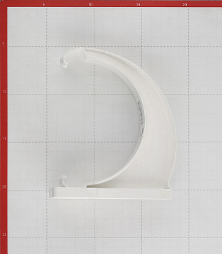 Кронштейн желоба Docke Lux пластиковый d140 мм пломбир RAL 9003