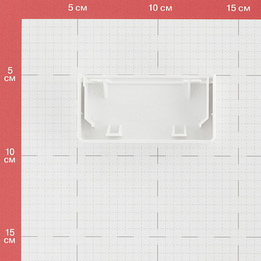 Заглушка торцевая для кабель-канала DKC 80х40 мм белая (00871)