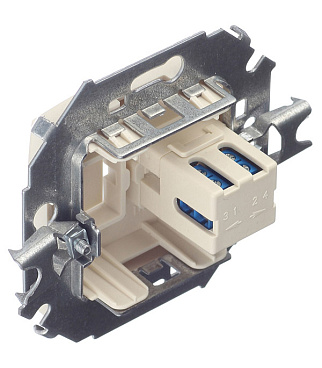 Розетка телефонная Simon 15 встраиваемая слоновая кость RJ11 (1591480-031)