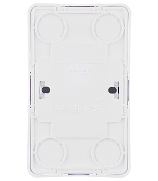 Розетка Systeme Electric Этюд накладная белая со шторками (PA16-008B)