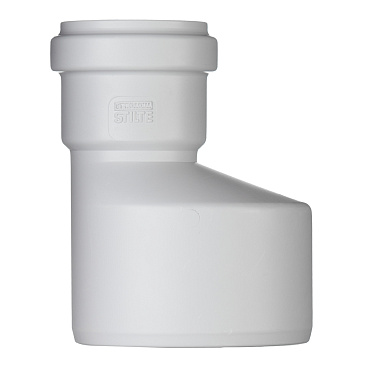 Переходник Pro Aqua Stilte Plus d110х58 мм пластиковый эксцентрический для внутренней канализации