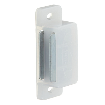 Защелка магнитная 46х15 мм белая (2 шт.)