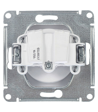 Розетка Systeme Electric Glossa встраиваемая белая (GSL000141)