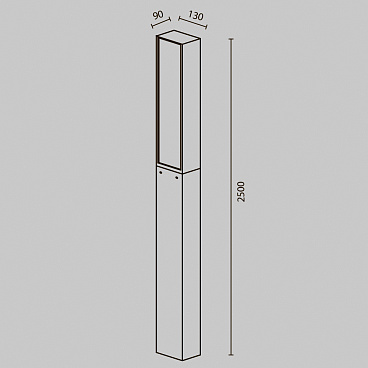 Садово-парковый светильник Outdoor O470FL-L40GF3K