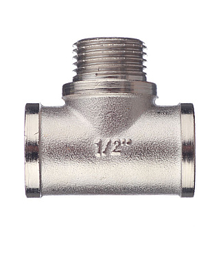 Тройник Valtec 1/2 ВР(г) х 1/2 НР(ш) х 1/2 ВР(г) латунный (VTr.132.N.0004)