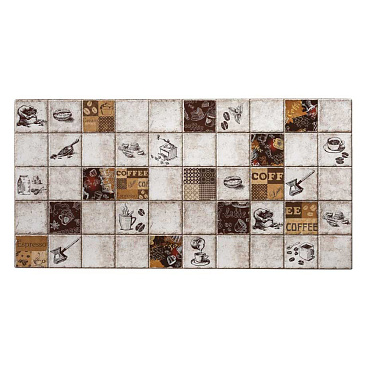 Панель ПВХ 964х484х3 мм цифровая печать Grace плитка эспрессо 0,47 кв.м