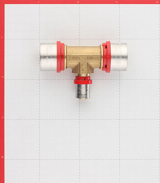 Тройник Tiemme 32(пресс) х 16(пресс) х 32(пресс)