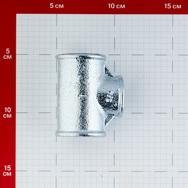 Тройник переходный Gebo Platinum (130-26V) 1 ВР(г) х 3/4 ВР(г) х 1 ВР(г) чугунный оцинкованный