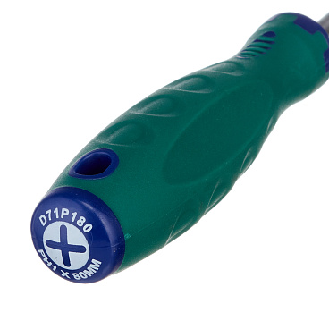 Отвертка крестовая PH1 80 мм Jonnesway Anti-slip grip (D71P180)