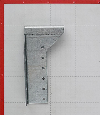 Опора балки правая оцинкованная 140х76х25х2 мм