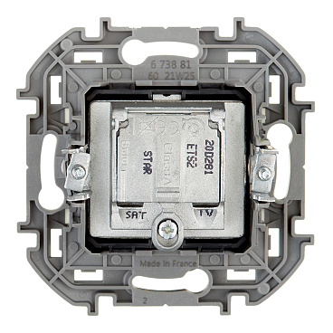 Розетка телевизионная Legrand Inspiria встраиваемая слоновая кость TV-SAT (673881)