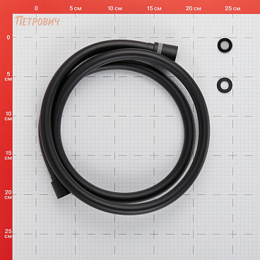 Шланг для душа Lavelly 1500 мм ПВХ черный (1023762)