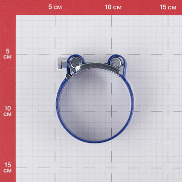Хомут силовой Hard-Fix 60-63 мм оцинкованная сталь с полимерным покрытием одноболтовый