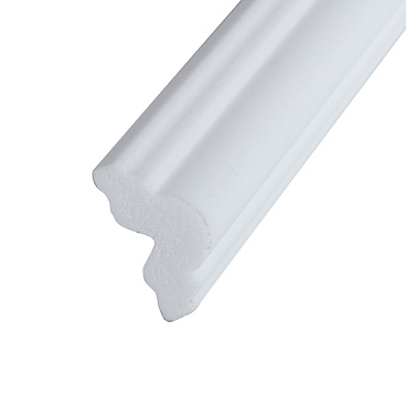 Молдинг из экополимера ударопрочный 25х15х2000 мм Плинтэкс ART M1 25/15 белый