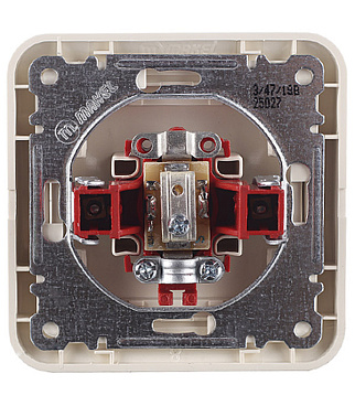 Розетка телевизионная Makel Mimoza встраиваемая бежевая (25027)