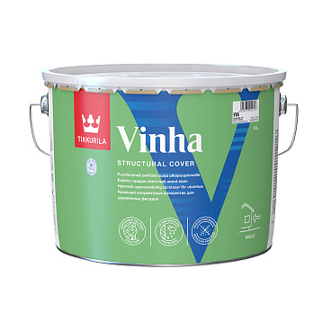 Антисептик Tikkurila/Tikkivala Vinha Classic кроющий декоративный для дерева белый база VVA 9 л