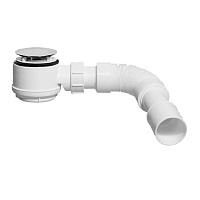 Сифон для душевого поддона McAlpine 1 1/2х40 мм с выпуском d70 мм с соединением 40/50 мм (MRS5C-SLF-65)