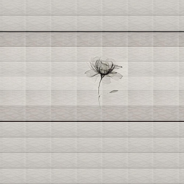Панель ПВХ 375х2700х8 мм Venta бесшовная цифровая печать грея цветок 2,025 кв.м (2 шт.)