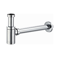 Сифон для раковины Tokito 1 1/4х50 мм без выпуска с соединением 32 мм хром (TOK-SHI-L32CH)