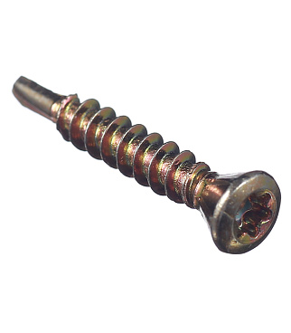 Саморезы для массивной доски 20x3,2 мм желтые (1000 шт.)