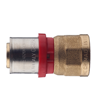 Соединитель прямой Tiemme 20(пресс) х 1/2 ВР(г)