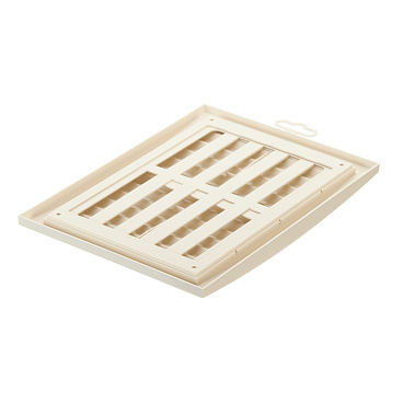 Решетка вентиляционная пластиковая приточно-вытяжная Era РРП 180х250 мм регулируемая слоновая кость