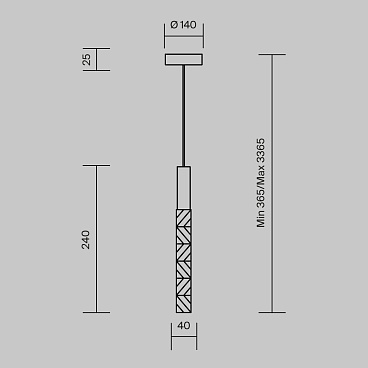 Подвесной светильник Maytoni MOD328PL-L3BS3K