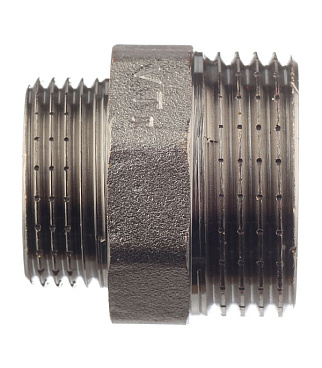 Ниппель переходной Valtec 1 НР(ш) х 3/4 НР(ш) латунный (VTr.580.N.0605)