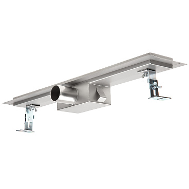 Лоток душевой Ore с гидрозатвором 500х60 мм d40 мм решетка из нержавеющей стали (Drain H2)