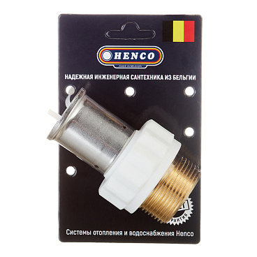 Муфта Henco (17PKW-3207) 32(пресс) х 1 1/4 НР(ш) белая PVDF