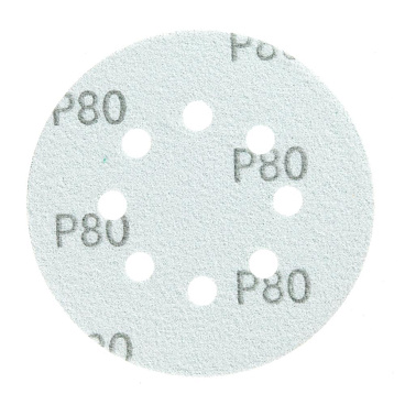 Диск шлифовальный КМ Green Film d125 мм P80 на липучку пленочная основа (5 шт.)