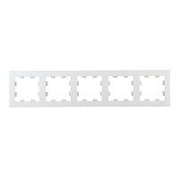 Рамка Systeme Electric AtlasDesign пятиместная алюминий (ATN000305)