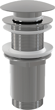 Водослив для умывальника click/clack 5/4", с большой заглушкой для умывальников,арт.A395