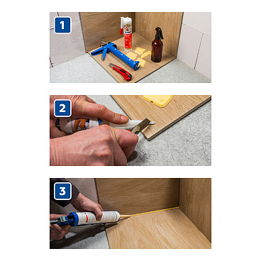 Герметик силиконовый затирка Plitonit PlitoSil Premium слоновая кость 310 мл