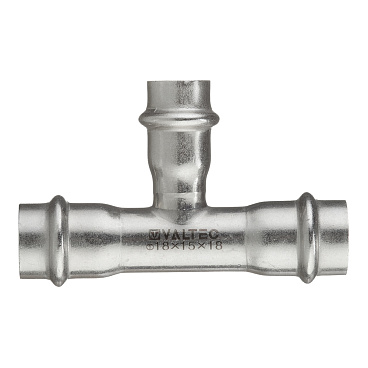 Тройник Valtec (VTi.931.I.181518) 18 х 15 х 18 мм нержавеющая сталь