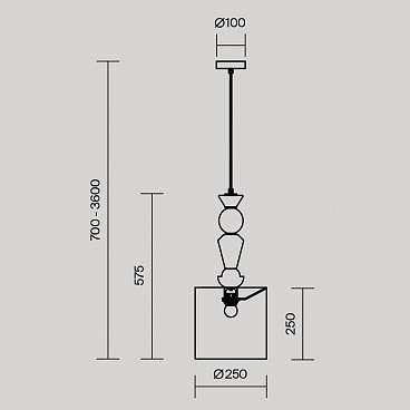Подвесной светильник Maytoni MOD298PL-01W2
