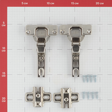 Петля мебельная Slide-on 110° внутренняя с ответной планкой (2 шт.)